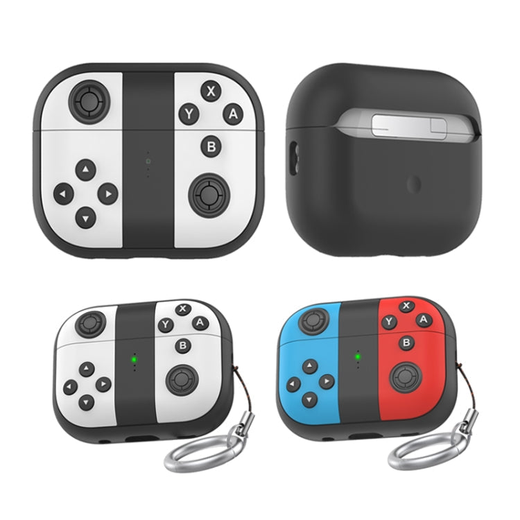 For AirPods Pro 2 AhaStyle PT-JY08 Split Silicone Cartoon Earphone Protective Case(Blue And Red)