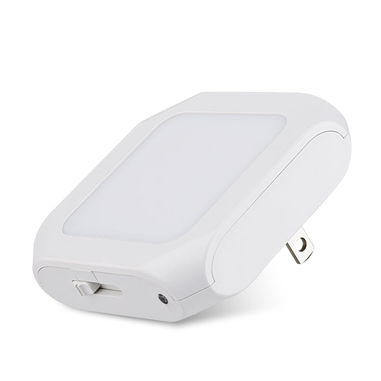 0.6W Stepless Dimming Induction Night Light Square Light Guide Plate Baby Night Light(EU PLug)