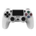 For PS4 Wireless Bluetooth Game Controller With Light Strip Dual Vibration Game Handle, White, Black, Red, Blue, Green, Rose Red, Letter, Line, Fire Ghost, Cartoon, Hulk, Skeleton, Gear, Lightning, Flame, Cloud, Burst, Wood Grain, Star Red             ...