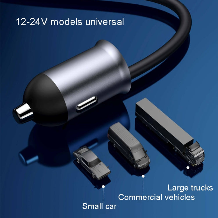 Yesido Y53 QC3.0 Car Charger 97W Five Ports Fast Charged(Black)