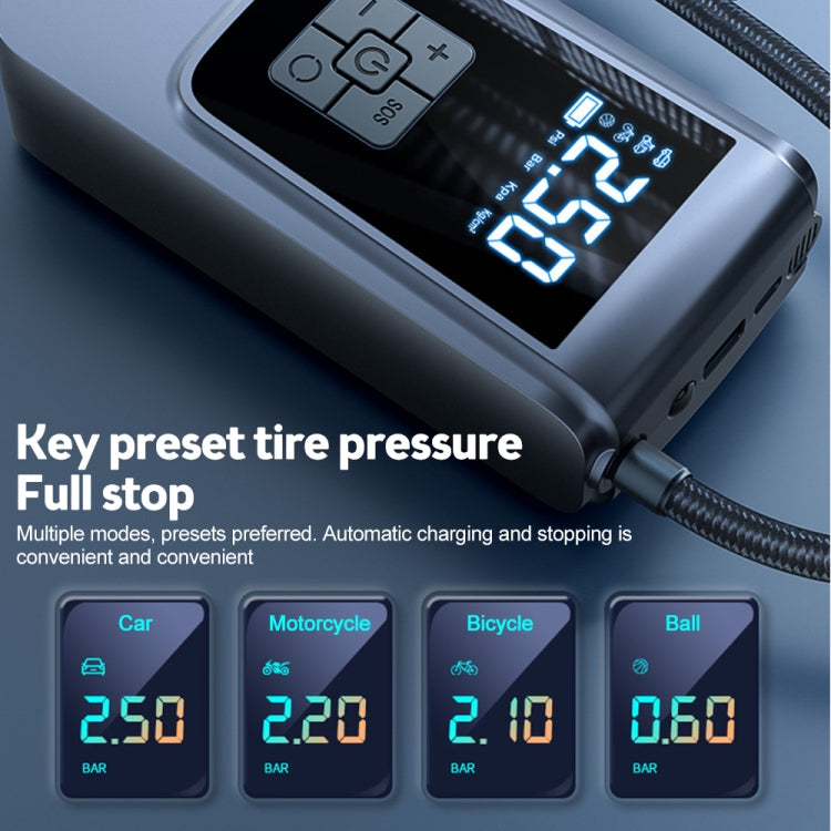 SUITU   ST-9624C 150psi  Air Pump Intelligent Digital Display Car Bicycle Ball Electric Pump Cylinder