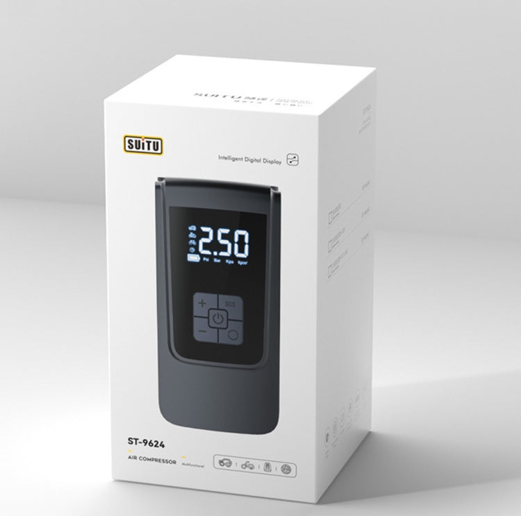 SUITU   ST-9624C 150psi  Air Pump Intelligent Digital Display Car Bicycle Ball Electric Pump Cylinder