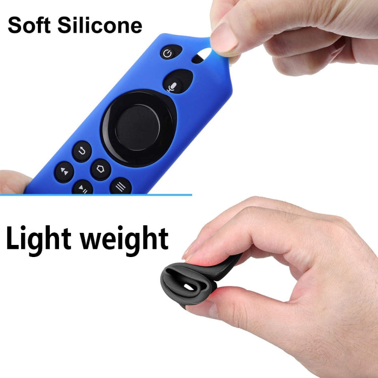 For Amazon Fire TV Stick 4K 2nd Remote Control Anti-Fall Silicone Protective Case(Purple)