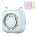 C23 Seven Colors Atmosphere Breathing Light Wireless Thermal Printer, Color: Blue+3 Rolls Color Paper