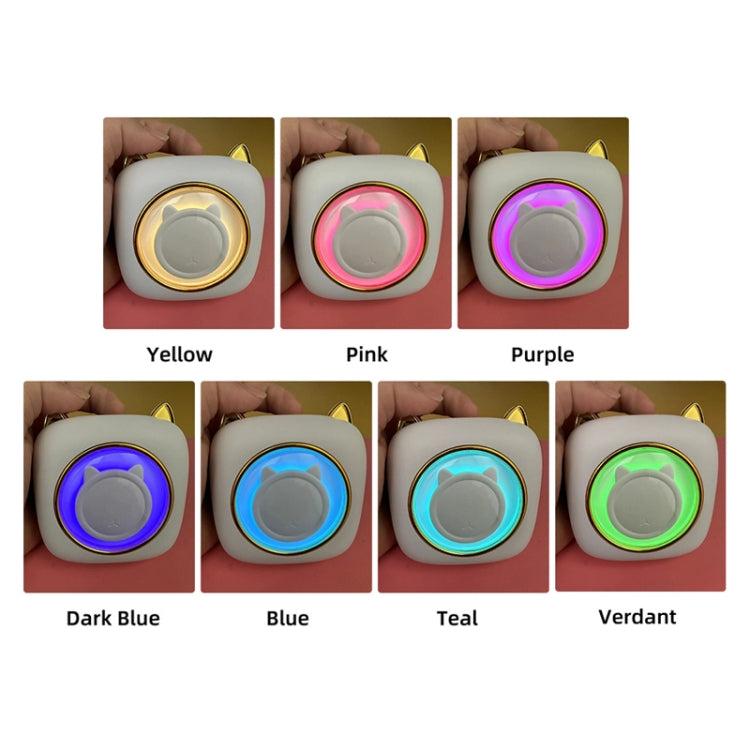 C23 Seven Colors Atmosphere Breathing Light Wireless Thermal Printer, Color: Blue+3 Rolls Color Paper