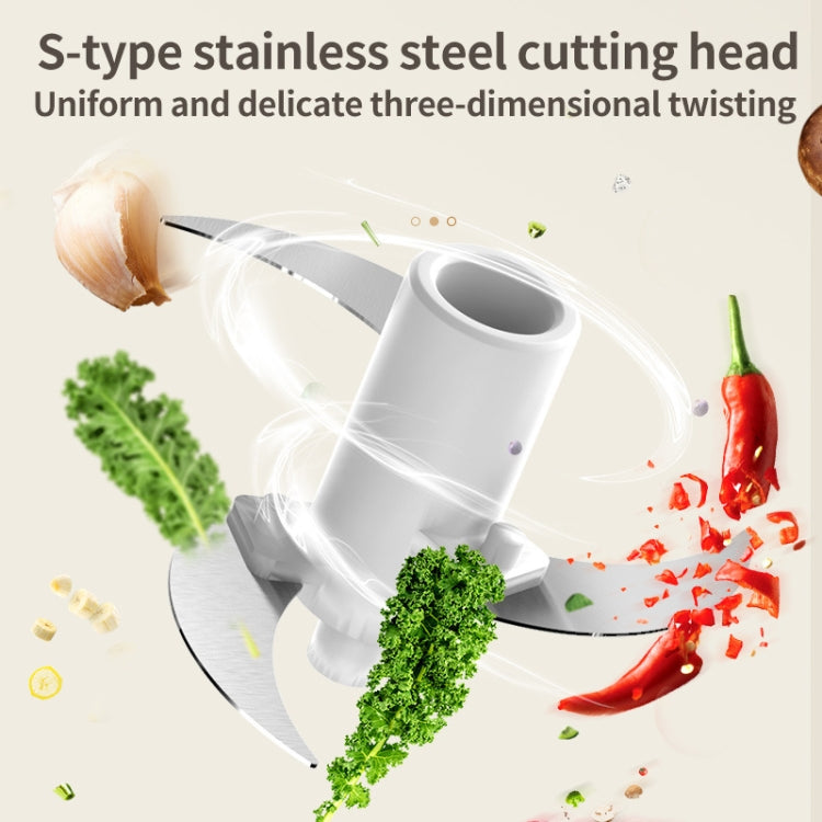 MY-01 Multifunctional Cooking Machine Wireless Electric Meat Grinder Baby Food Supplement Machine(White)
