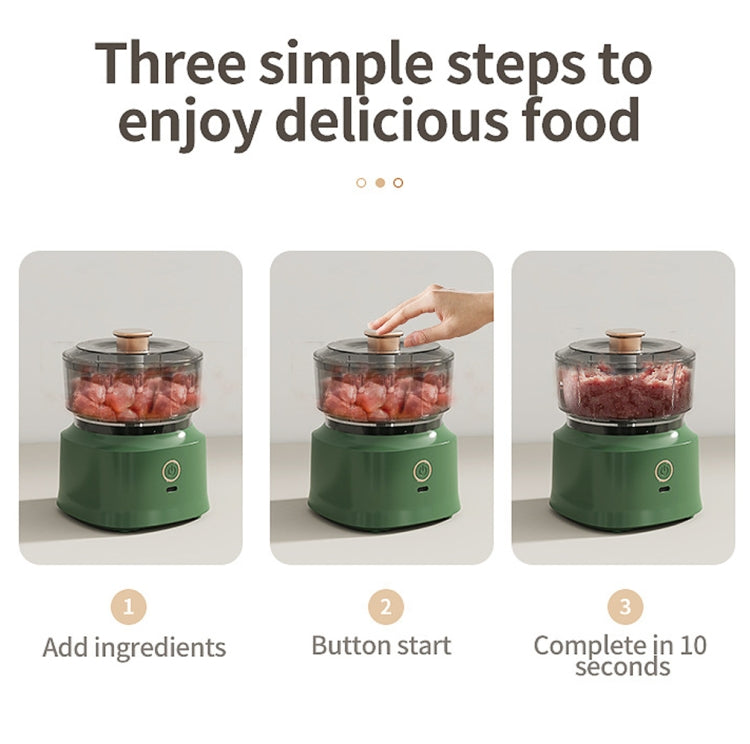MY-01 Multifunctional Cooking Machine Wireless Electric Meat Grinder Baby Food Supplement Machine(White)
