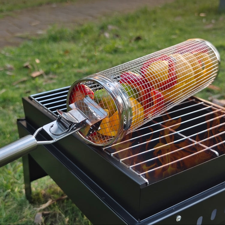 Upgrade With Handle BBQ Cage Stainless Steel  Barbecue Basket  30cm?? 18cm