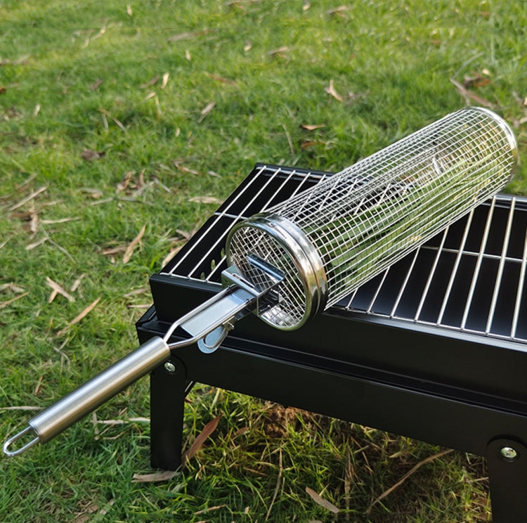 Upgrade With Handle BBQ Cage Stainless Steel  Barbecue Basket  30cm?? 18cm