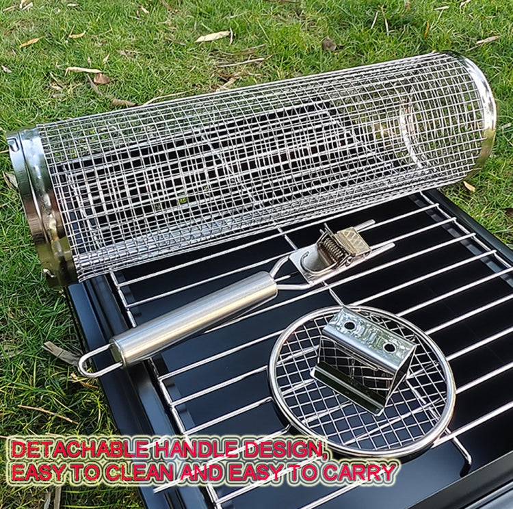 Upgrade With Handle BBQ Cage Stainless Steel  Barbecue Basket  30cm?? 18cm