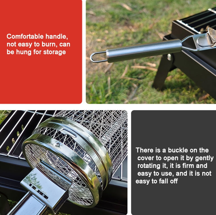 Upgrade With Handle BBQ Cage Stainless Steel  Barbecue Basket  30cm?? 18cm