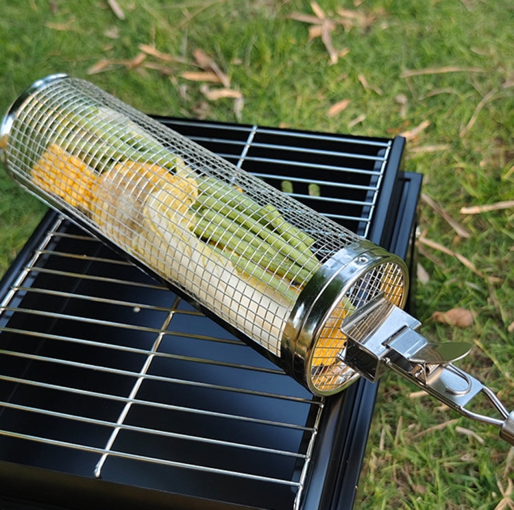 Upgrade With Handle BBQ Cage Stainless Steel  Barbecue Basket  30cm?? 18cm