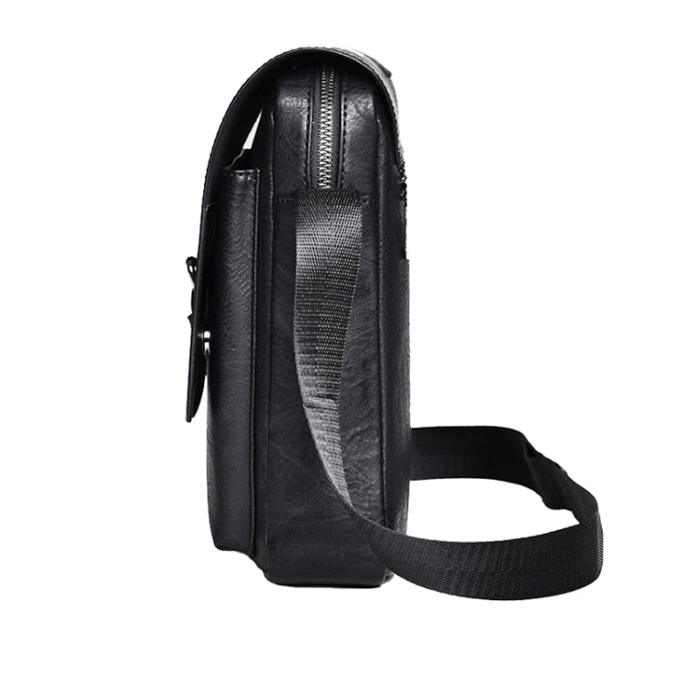 WEIXIER D266 Retro Crossbody Large Capacity Messenger Bag Shoulder Bag Tot Backpack(Dark Brown)