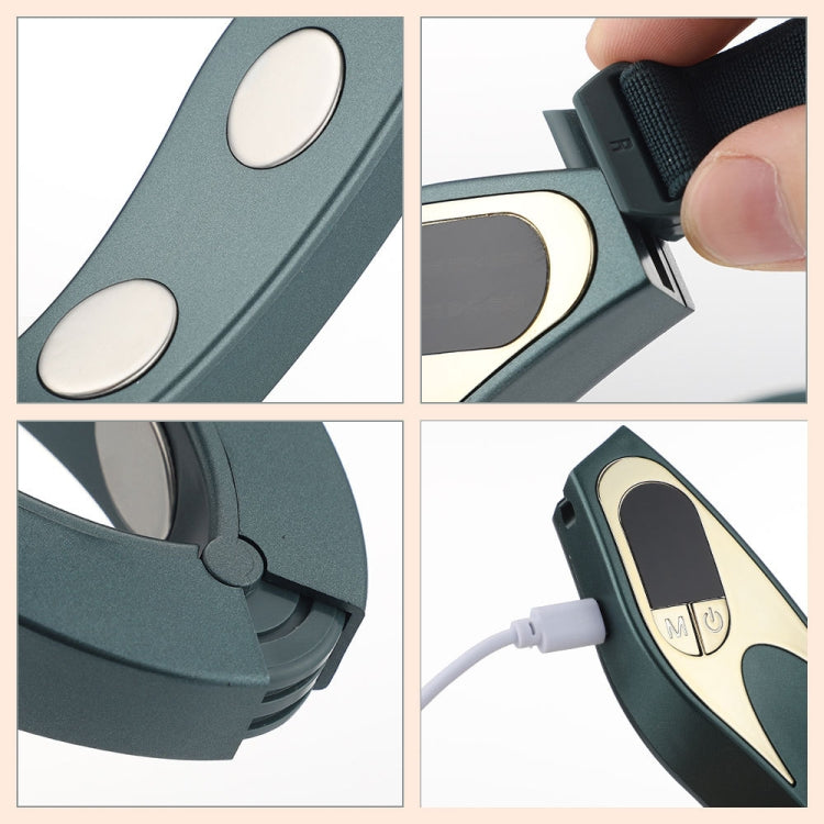 Microcurrent EMS Face Thinning Instrument Red Blue Light Skin Rejuvenation Beauty Instrument(Green)