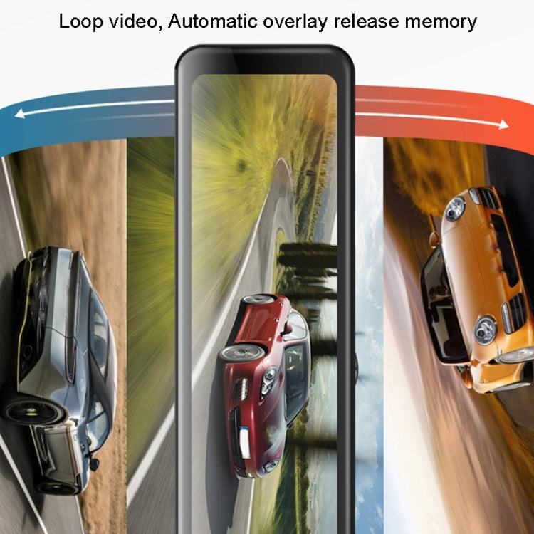 Anytek Q8 4K HD Large Screen Car Recorder Double Record Reversing Image Rear View Mirror  Recorder