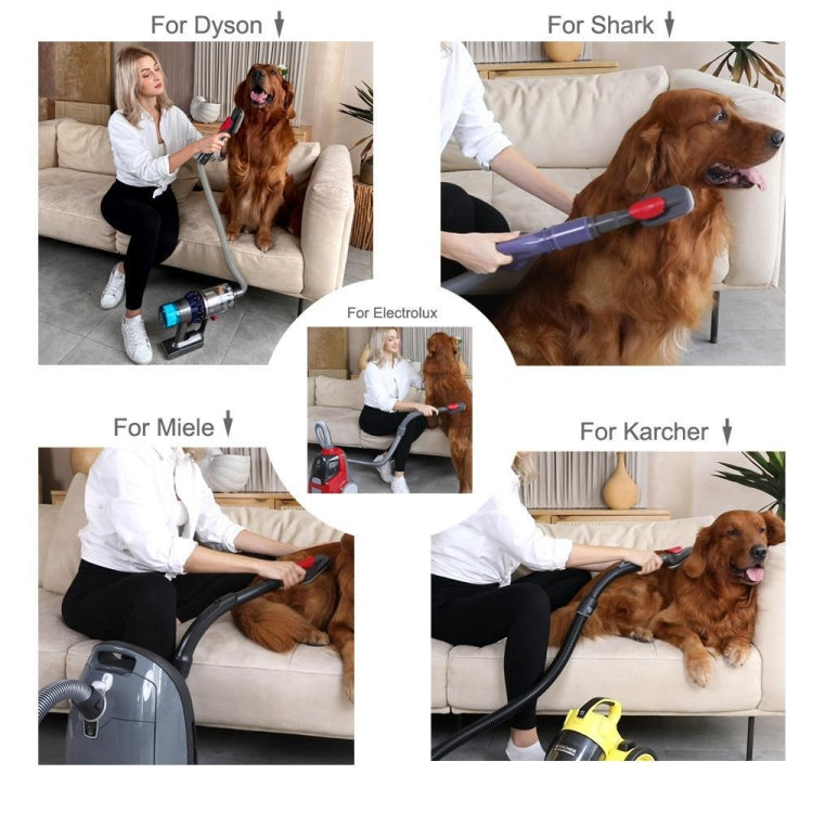 For Dyson V6 V7 V8 V9 Meile Vacuum Cleaner Pet Hair Removal Brush, Spec: With 35-32mm Adapter