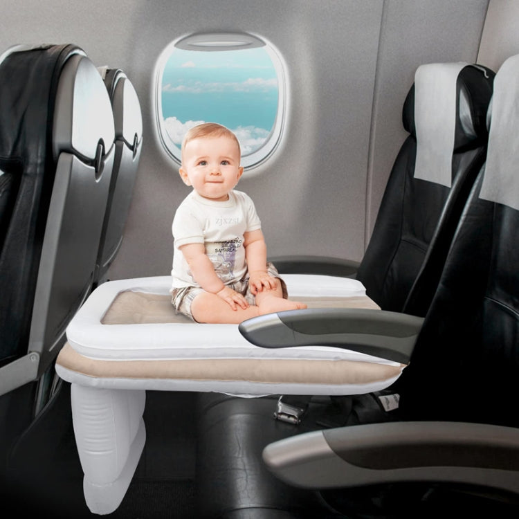 Outdoor Travel Baby Inflatable Bed Children Car Rear Folding Bed Aircraft Inflatable Mattress, Color: Gray