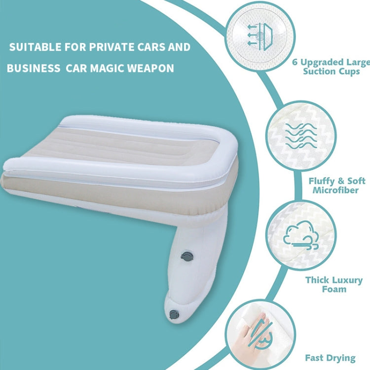 Outdoor Travel Baby Inflatable Bed Children Car Rear Folding Bed Aircraft Inflatable Mattress, Color: Gray???