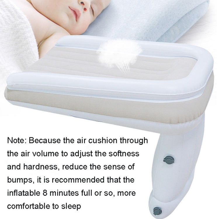 Outdoor Travel Baby Inflatable Bed Children Car Rear Folding Bed Aircraft Inflatable Mattress, Color: Gray? Belt