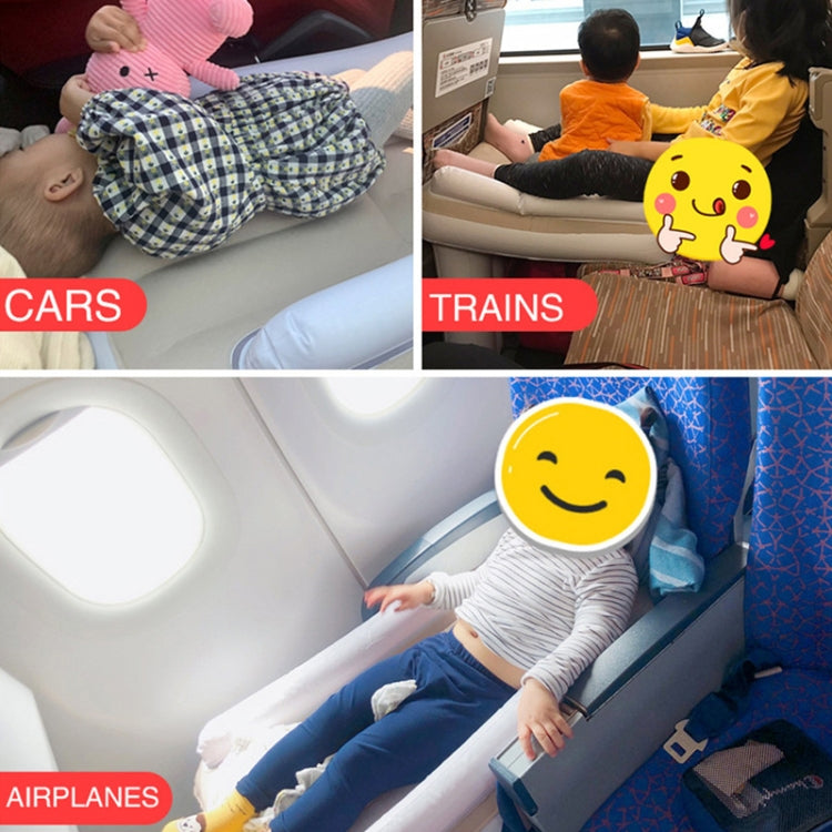 Outdoor Travel Baby Inflatable Bed Children Car Rear Folding Bed Aircraft Inflatable Mattress, Color: Gray? Belt
