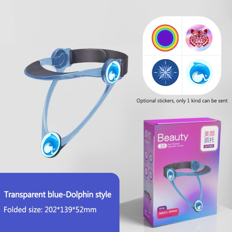 Adult Adjustable Neck Brace Household Cervical Spine Correction Protector(Transparent)