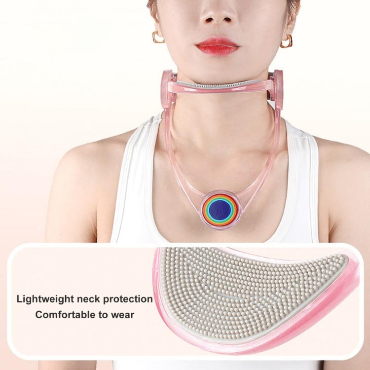 Adult Adjustable Neck Brace Household Cervical Spine Correction Protector(Transparent)