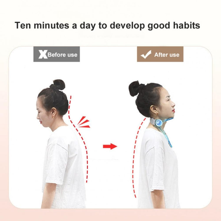 Adult Adjustable Neck Brace Household Cervical Spine Correction Protector(Transparent)