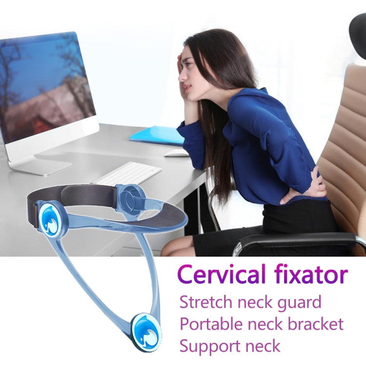 Adult Adjustable Neck Brace Household Cervical Spine Correction Protector(Pink)