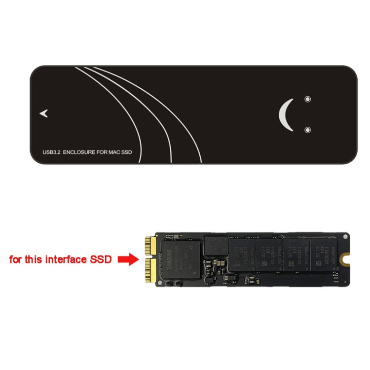USB3.2 To MAC SSD Enclosure Adapter For Macbook Air Pro 2013-2017 Hard Disk, Spec: 10Gbps A-C Cable Kit