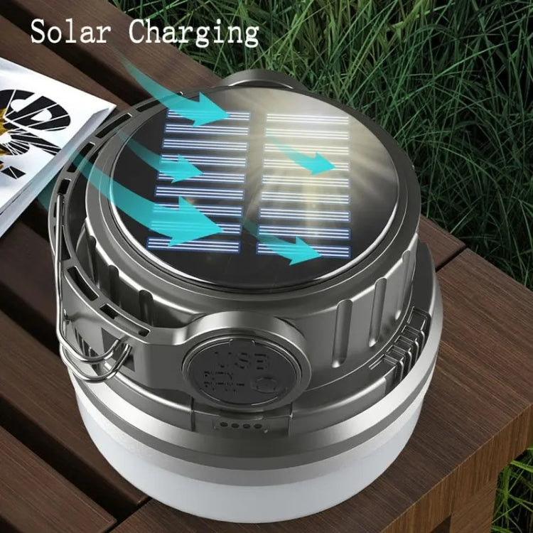 M10 Solar Tent Light With Portable Power Supply Handheld Camping Light Outdoor Vintage Mood Lights(Green)