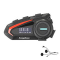 KUQIBAO Motorcycle Helmet Waterproof Bluetooth Headset With Screen(Hard Microphone)