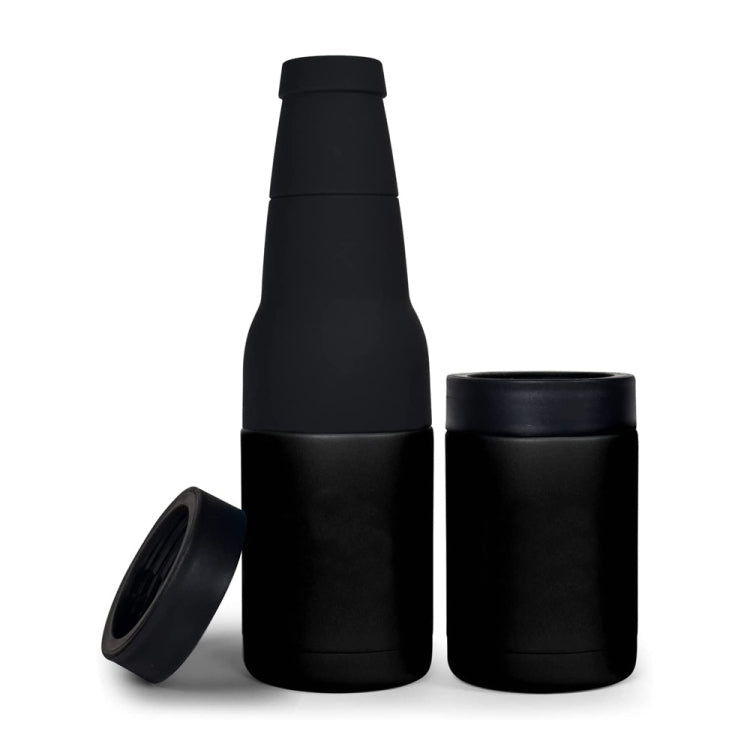 Beer Bottle and Can Cooler with Beer Opener (Black Colour)