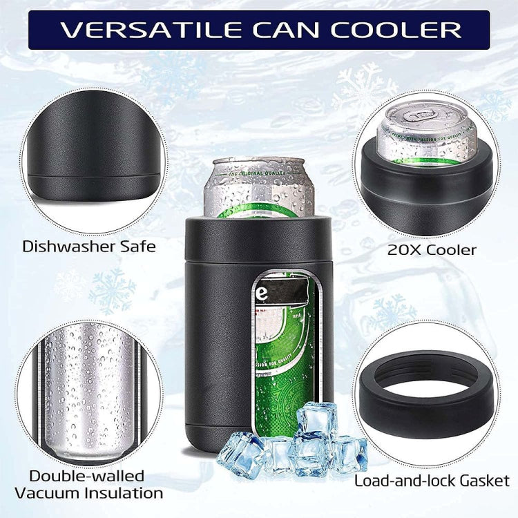 Beer Bottle and Can Cooler with Beer Opener (Black Colour)