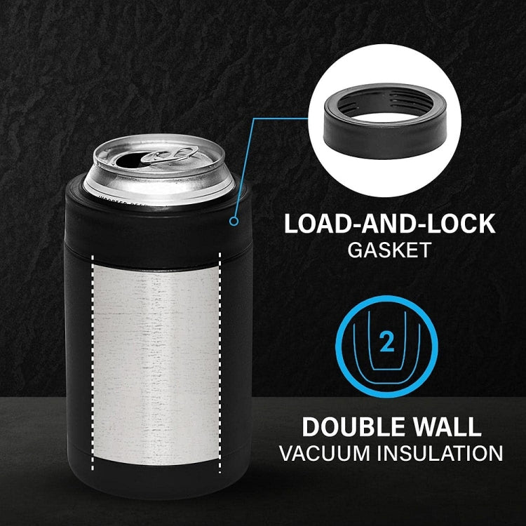 Beer Bottle and Can Cooler with Beer Opener (Black Colour)