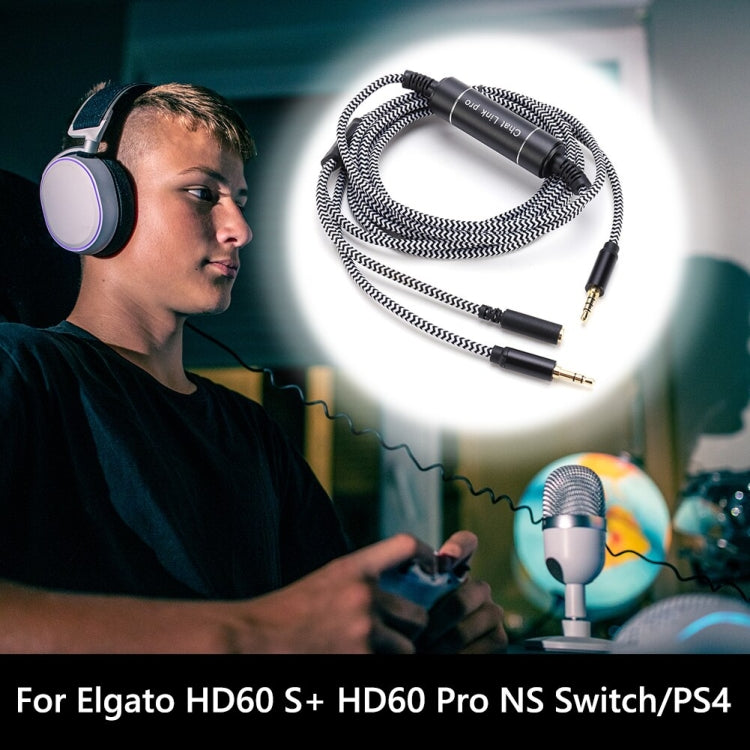 For HD60 S Chat Link Pro Mobile Game Projection Cable Voice Party Live Recording Audio Cable
