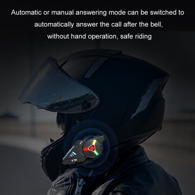 KUQIBAO Motorcycle Helmet Built-in Waterproof Bluetooth Earphone(Hard Microphone)