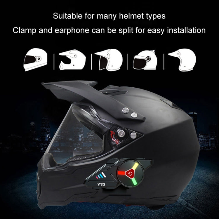 KUQIBAO Motorcycle Helmet Built-in Waterproof Bluetooth Earphone(Hard Microphone)