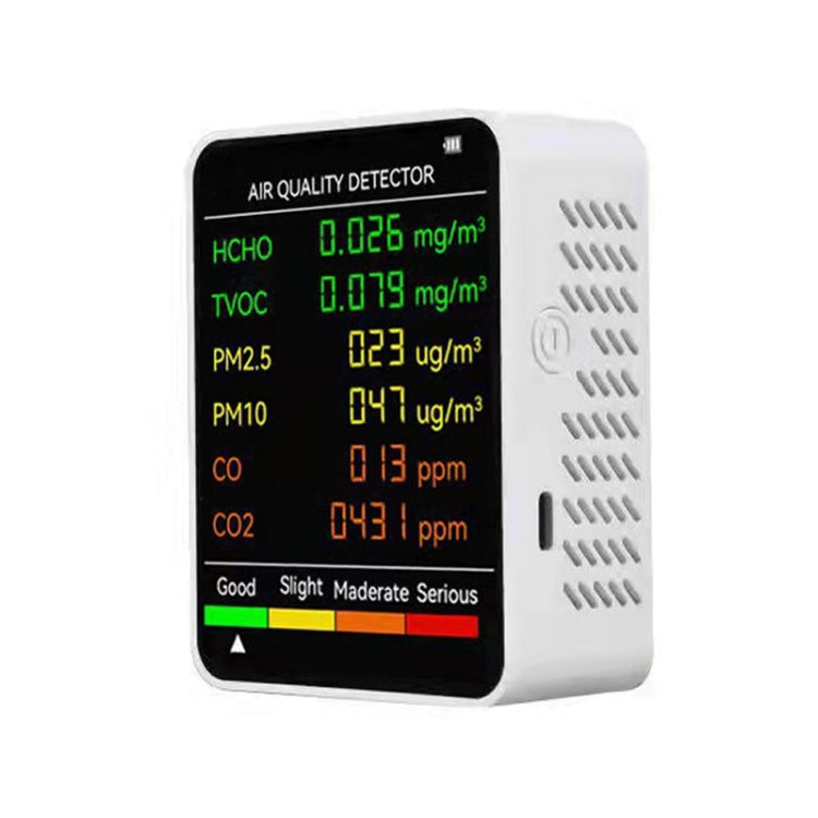 PM2.5/PM10 Air Quality Detector Indoor Air Quality Monitor(White)