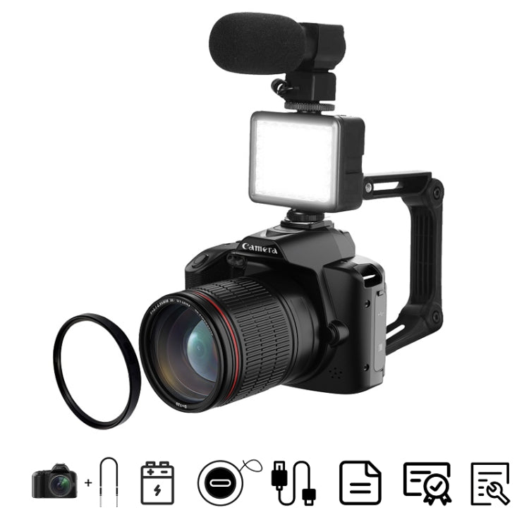 Dual-camera  64 Million Pixel High-definition WIFI Digital Camera Standard+Light+Lens+Mic+Bracket