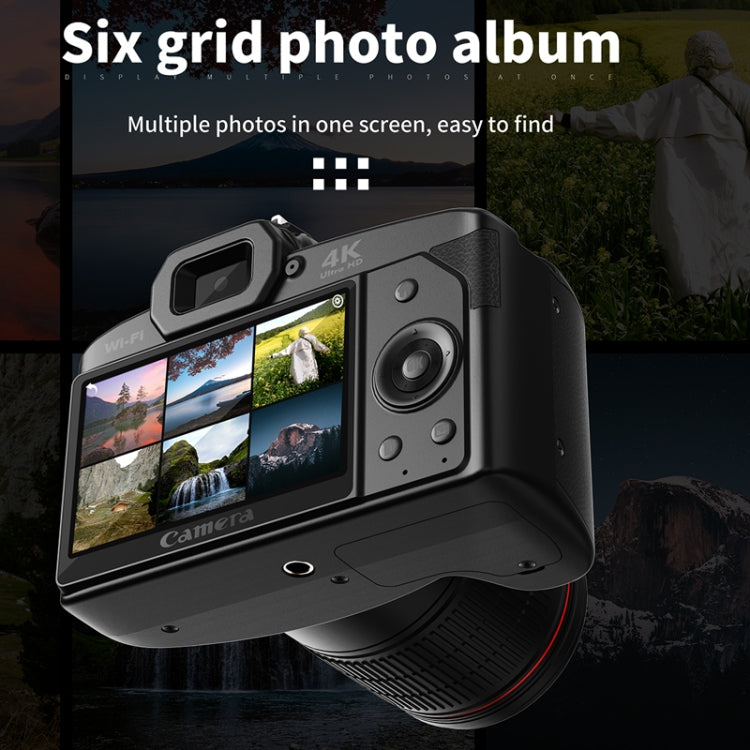 Dual-camera  64 Million Pixel High-definition WIFI Digital Camera Standard+Light+Lens+Mic+Bracket
