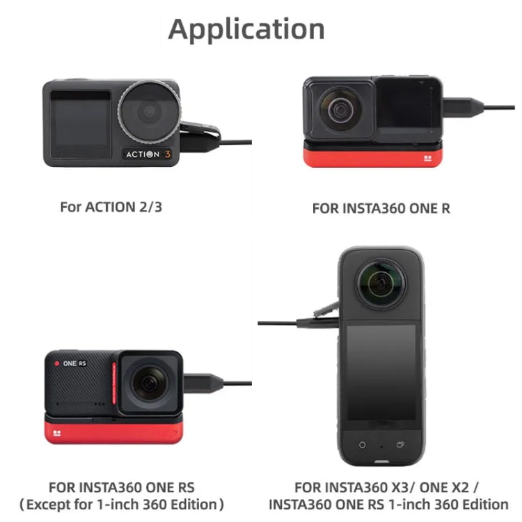 For Insta360 ONE RS Sunnylife MC490 Collar Microphone Motion Camera Recording Wheat