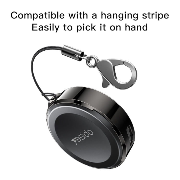 Yesido DS19 For Samsung Smart Watch Portable Charger Dual Input Port Magnetic Wireless Charger(Black)