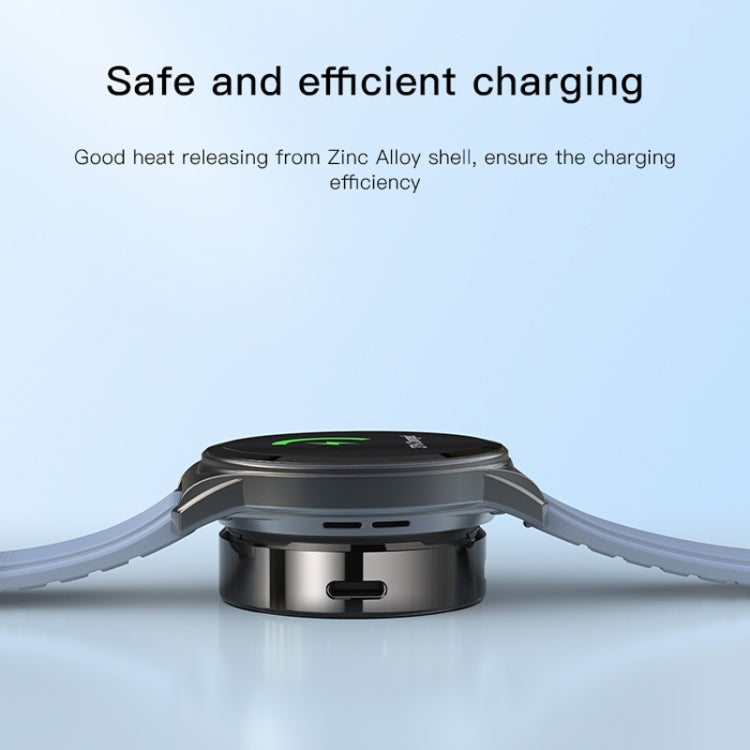 Yesido DS19 For Samsung Smart Watch Portable Charger Dual Input Port Magnetic Wireless Charger(Black)