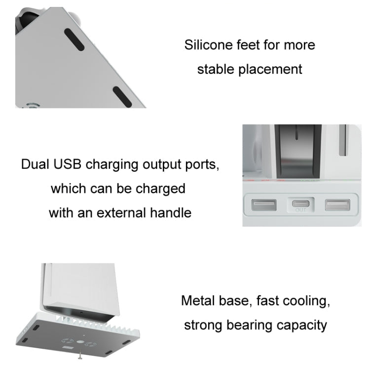iplay for PS5 Host Cooling Handle Charging Base with Disc Storage Rack, HBP-271s