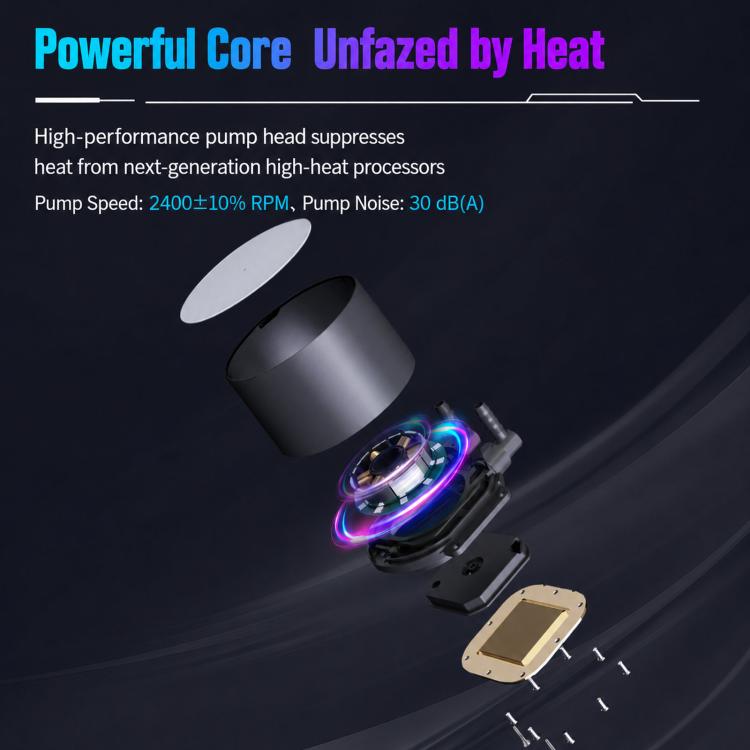 EVESKY  Water Cooler Cpu Fan RGB Fan Liquid Heatsink Integrated Radiator, 120mm Colorful, 120mm RGB, 240mm, 360mm