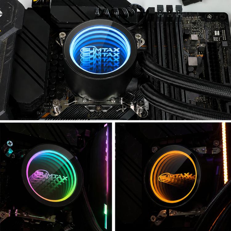 EVESKY  Water Cooler Cpu Fan RGB Fan Liquid Heatsink Integrated Radiator, 120mm Colorful, 120mm RGB, 240mm, 360mm