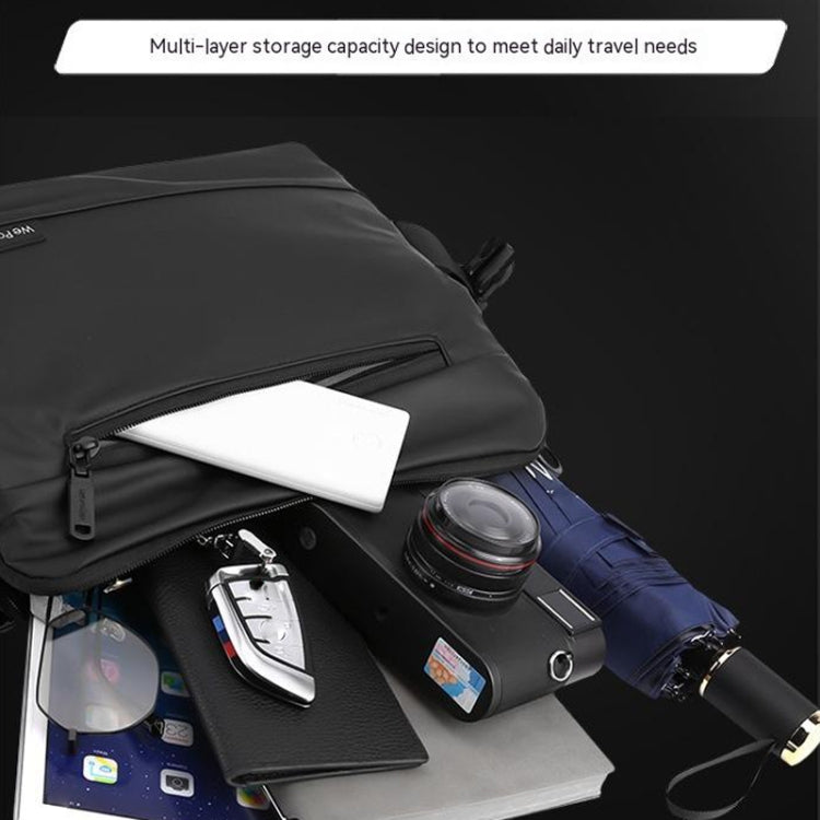 WEPOWER Simple Men Casual Holding Messenger Bags(Grey)