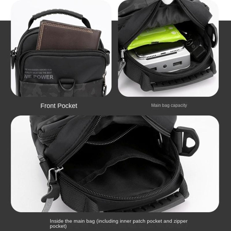 WEPOWER Men Light Sports Shoulder Small Bags(Army Green)