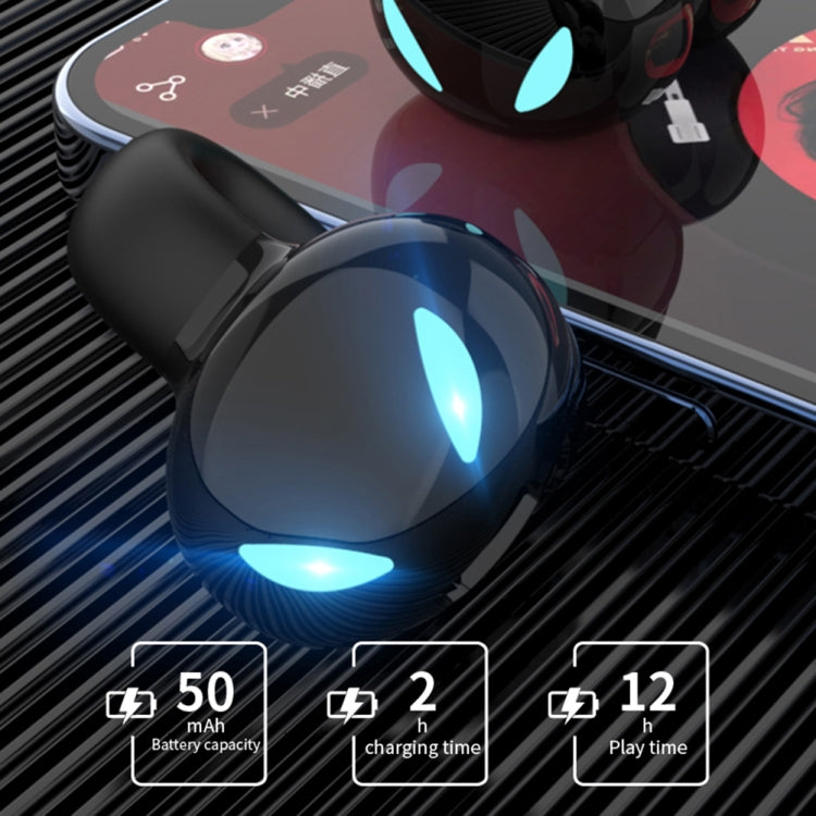 Clip Ear Stereo External Sound Without Hurting Ear Business Sports Model Bluetooth Earphones(Black)