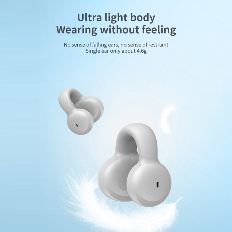 Clip Ear Stereo External Sound Without Hurting Ear Business Sports Model Bluetooth Earphones(Black)